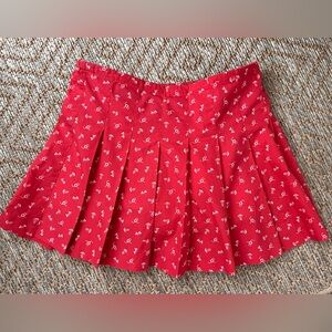 Vineyard Vines Girls Skort Size 14 Red Nautical Print